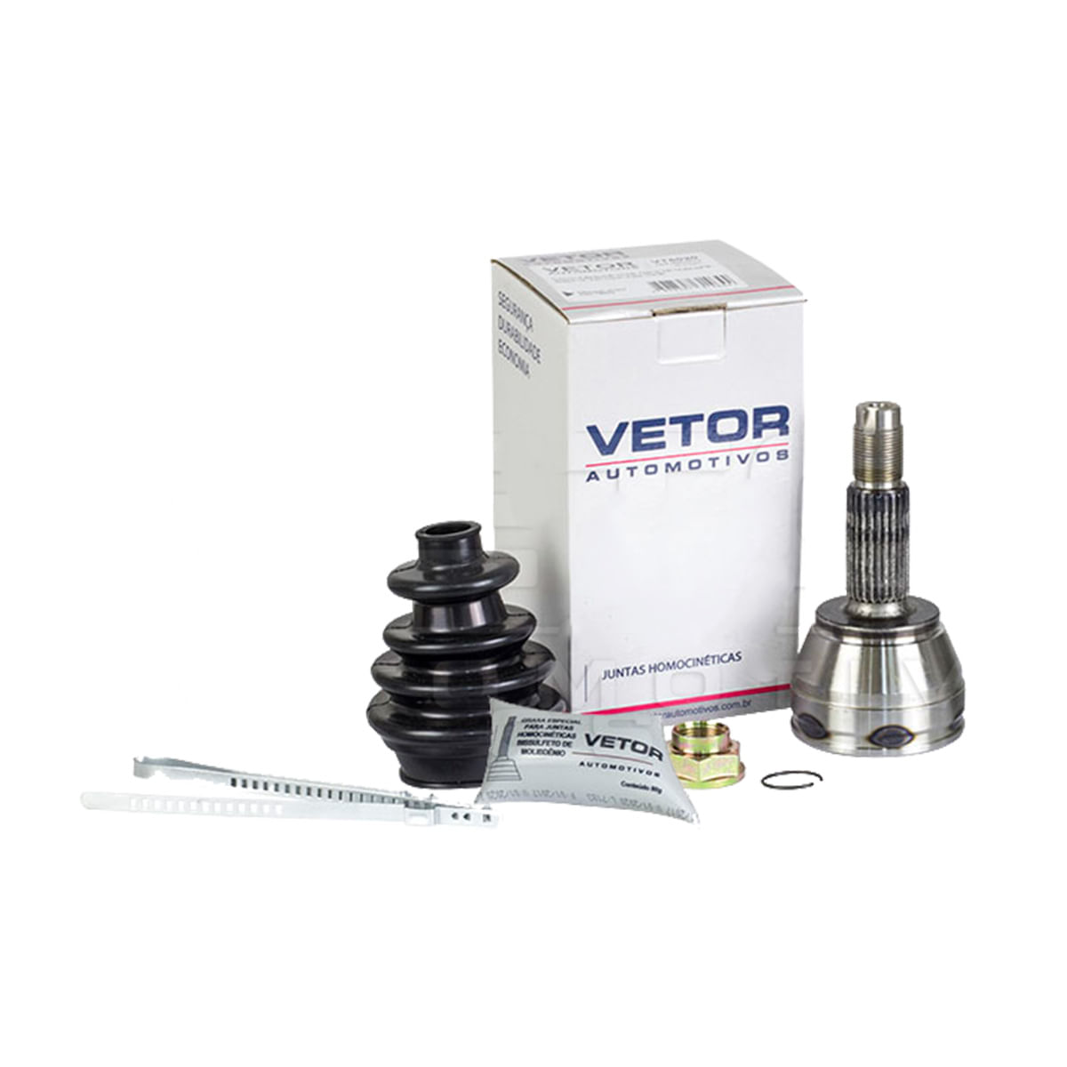 Junta Homocinética Fixa Lado Roda Vetor VT5020 Ford Fiesta EcoSport Ka Courier Focus 1.6 8V 25 Dentes
