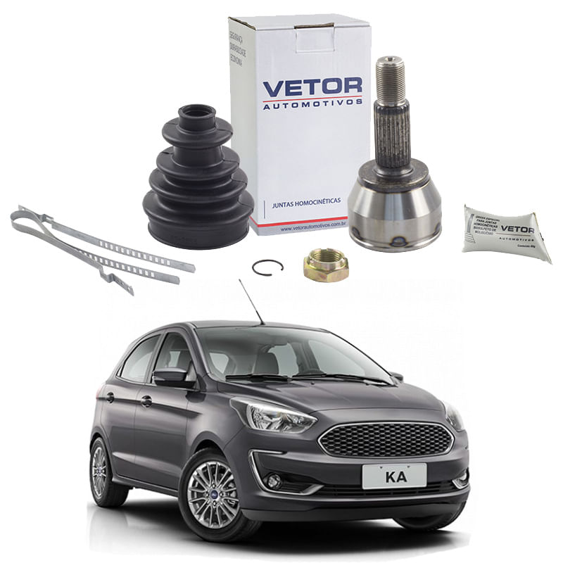 Junta Homocinética Fixa Lado Roda Vetor VT5421 Ford Ka 1.0 12V 2015 a 2021 New Fiesta 1.0 2017 a 2019